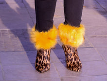 Load image into Gallery viewer, Gold Faux Fur Ankle/Wrist Warmer