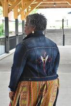 Load image into Gallery viewer, Our bedazzled denim jackets are jeweled with crystals and rhinestones.  Edit alt text